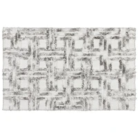 HOMETRENDS Emissary Bath Rug - Grey, 20 in. x 32 in.