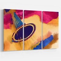 Impression sur toile « écoutez la musique colorée » Design Art
