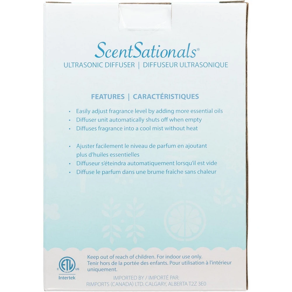 Diffuseur ScentSationals, Milton 100 mL Diffuseur de brume fraîche
