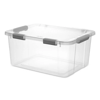 Sterilite Boîte de Rangement avec Couvercle à Charnière 56.8L 58L