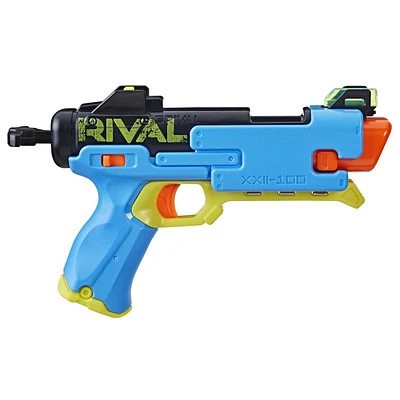 Nerf Rival, blaster Fate XXII-100, système Nerf Rival le plus précis, viseur arrière ajustable, chargement par la culasse, 3 billes en mousse de précision