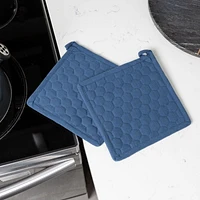 Fabstyles Fouta Cotton Pot Holder Set of 2