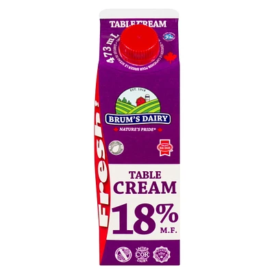 Crème de table à 18 % M.G. de Brum's Carton de 500 ml