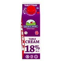 Crème de table à 18 % M.G. de Brum's Carton de 500 ml