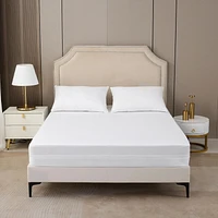 Housse de matelas Marina Decoration Premium Soft 100 % imperméable et anti-punaises de lit, silencieuse, avec fermeture éclair, hypoallergénique et respirante, convient pour une profondeur maximale de