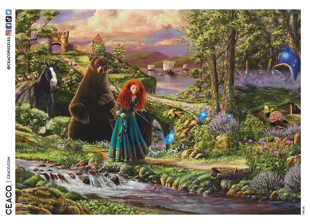 Ceaco Puzzle Disney 1000 pièces "Pixar Brave" par Thomas Kinkade
