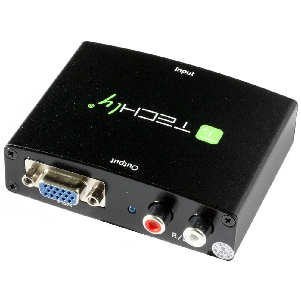 Techly Converter HDMI to VGA/ Audio Resolutions up to 1080p @ 50/60Hz