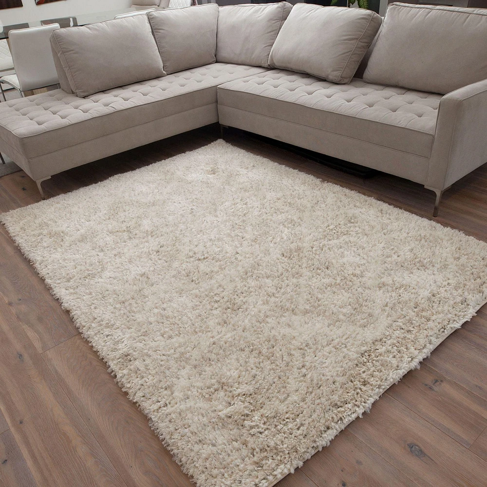 ECARPET Geometric Shag Area Rug for Living Room, Bedroom, Ultra Soft & Plush