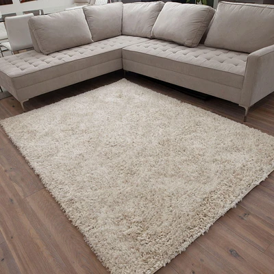 ECARPET Geometric Shag Area Rug for Living Room, Bedroom, Ultra Soft & Plush