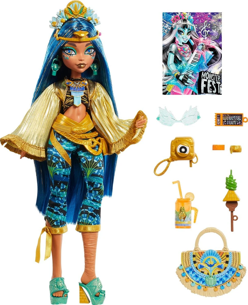Monster High-Poupée Cleo De Nile avec tenue pour le Monster Fest