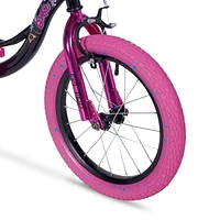 Barbie GRLPOWER 16" Bike, with Training Wheels, Black and Pink