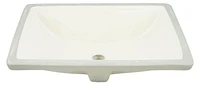 American Imaginations 20.75-in. W Rectangle Bathroom Undermount Sink Set In Biscuit - Chrome Hardware AI-26704