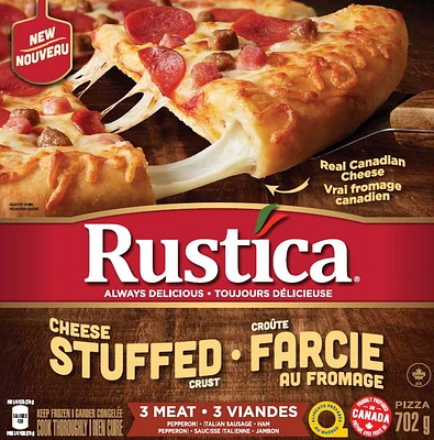 RST STUFD CRST 3MEAT, RUSTICA STUFFED CRUST 3 MEAT PIZZA