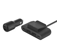 Belkin BoostCharge Dual Car Charger 42W w/Fast Charge USB-C 30W PPS & 12W USB-A Ports for Apple iPhone 15, 15 Pro, 15 Pro Max, iPhone 14 Series, iPhone 13 Series, Samsung Galaxy S23, & More - Black., 42W CAR CHARGER, 30W PD PPS USB-C, 12W USB-A,BLK