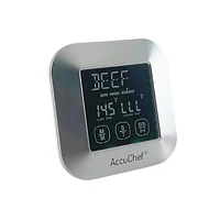Thermomètre à viande câblé AccuChef avec sonde en acier inoxydable, modèle 2205, argenté Température de Cuission