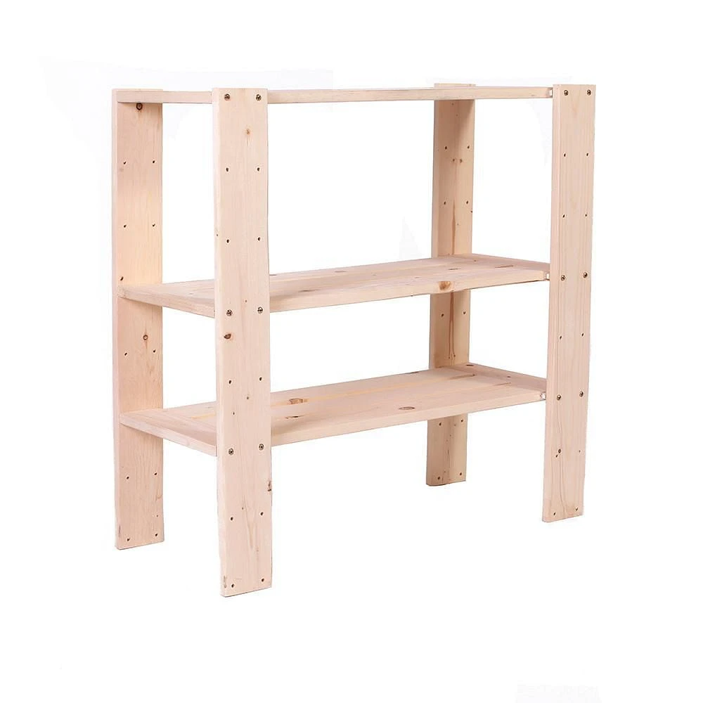 Rangement Adwood Pine en bois de pin à 3 tablettes