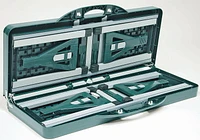 Ensemble de table de pique-nique portable pliante verte de World Famous – 4 personnes – Idéal pour les enfants