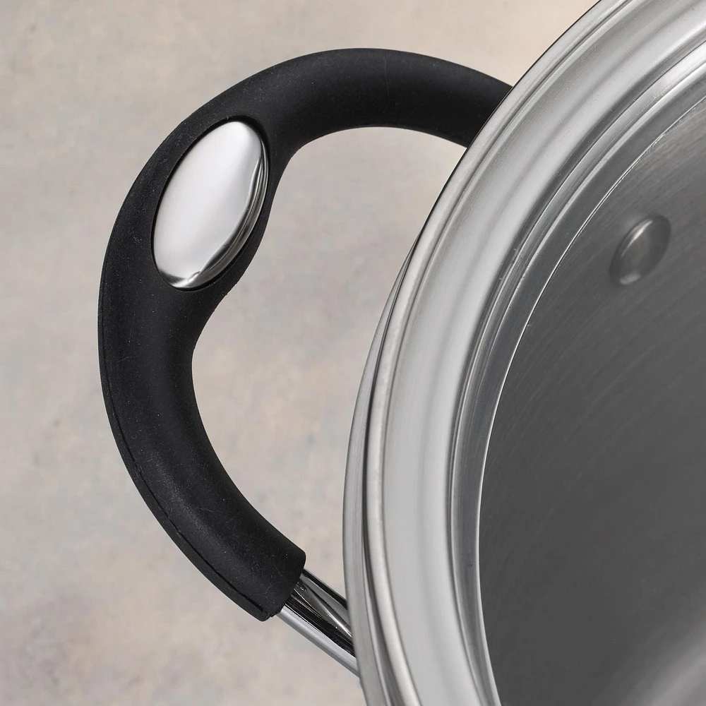 Tramontina Casserole couverte pour soupe de 20,8L en acier inoxydable