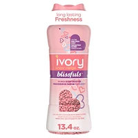 Perles de rehausseur de parfum pour lessive Ivory Neige Blissfuls, Parfum frais de bébé 379G