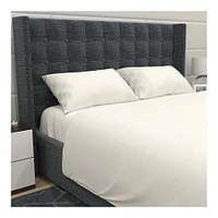 Safdie & Co. Ens. De Draps 4MC K Solide Ivoire