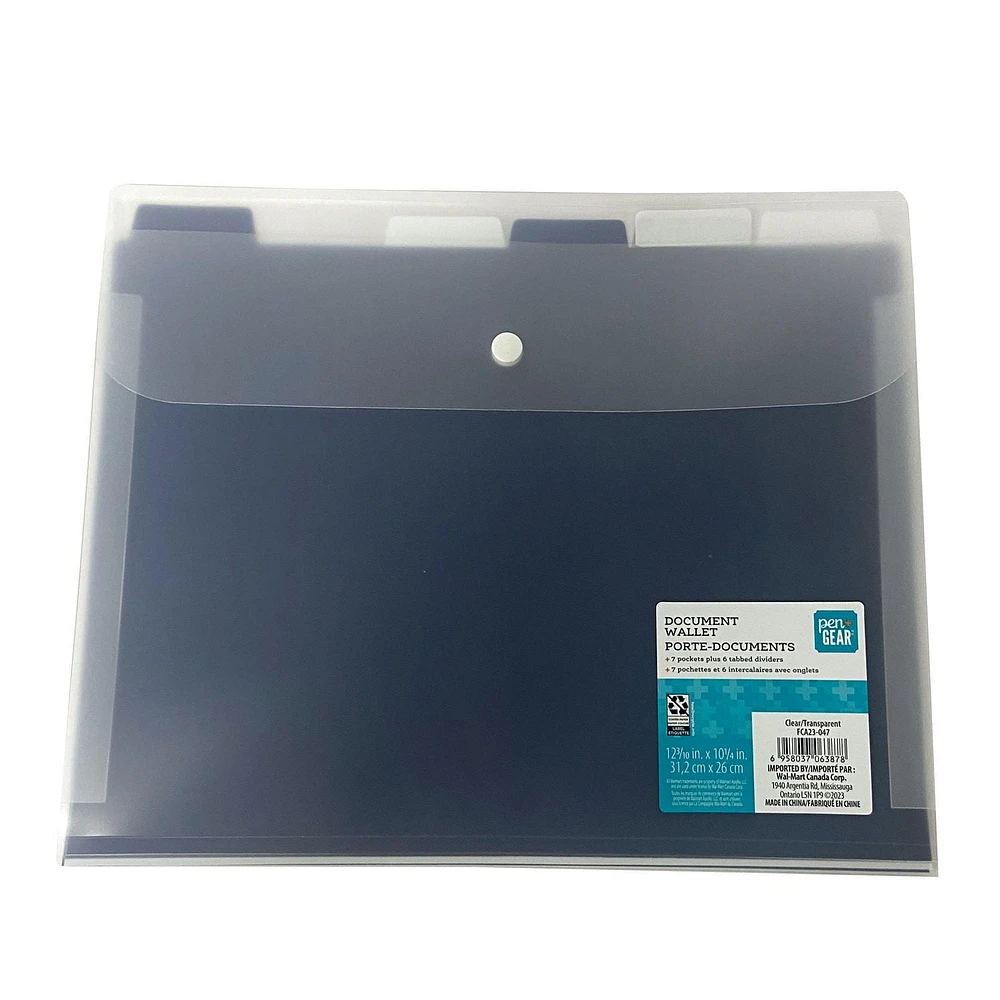 PEN+GEAR Porte Documents Poly Taille: 12,28 * 10,23 * 0,23"