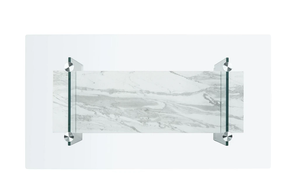Safavieh Kayley Retro 2 Tier Glass Coffee Table