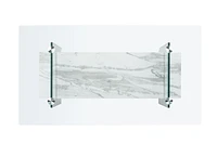 Safavieh Kayley Retro 2 Tier Glass Coffee Table