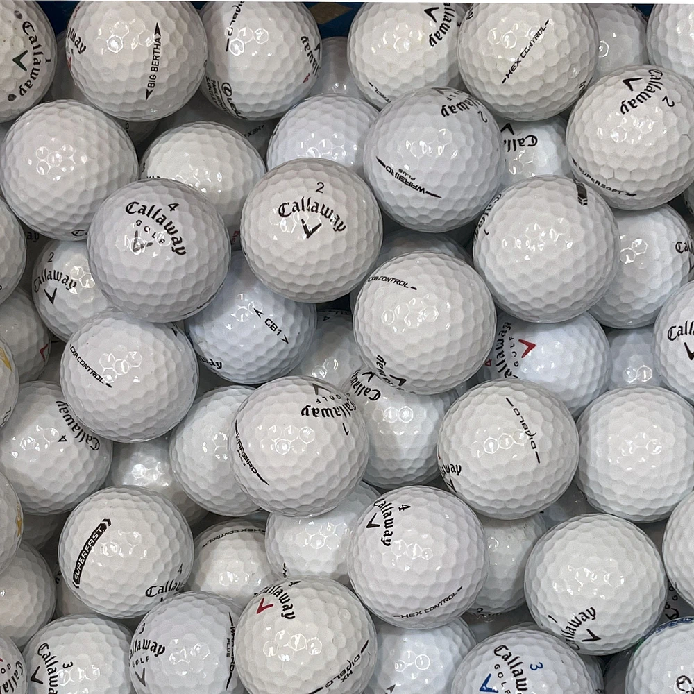 Mulligan - 100 Callaway Mix 5A/4A Recycled Used Golf Balls, White