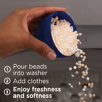 Perles de rehausseur de parfum pour lessive Downy Confort et bien-être, parfum Vanille chaude, Douceur et fraîcheur