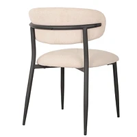 Chaise de salle à manger Tina, ensemble de 2, Beige