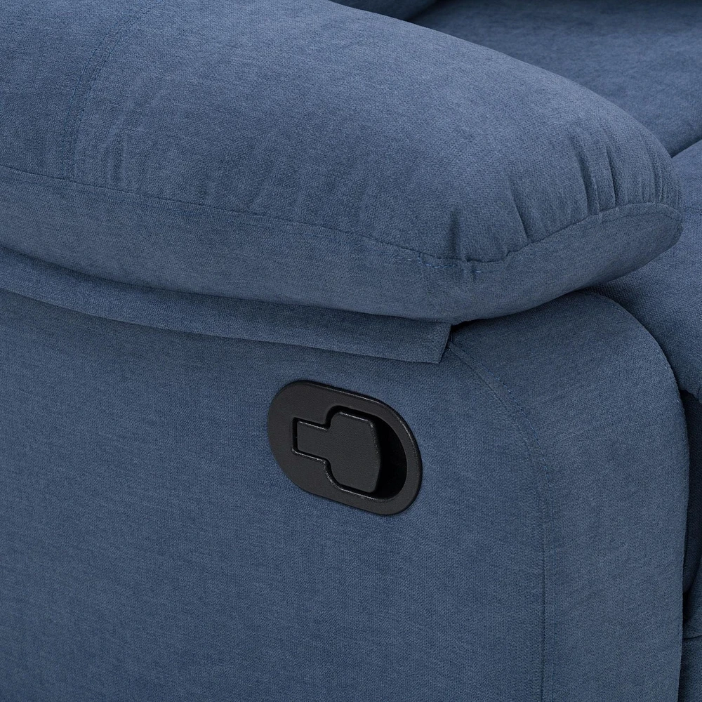 CorLiving Oren Manual Soft High Quality Fabric Recliner