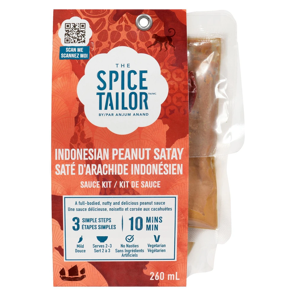 The Spice Tailor Indonesian Peanut Satay, Full-bodies, nutty and spicy