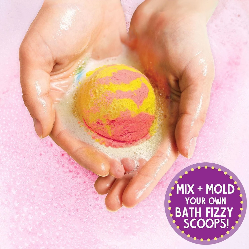 Spa vive la fête foraine 4-en-1 de Just My Style!, lot tout en un de 4 kits d’activité mode, inclut DIY brillant pour les lèvres, art des ongles, art du corps et bombes pour le bain