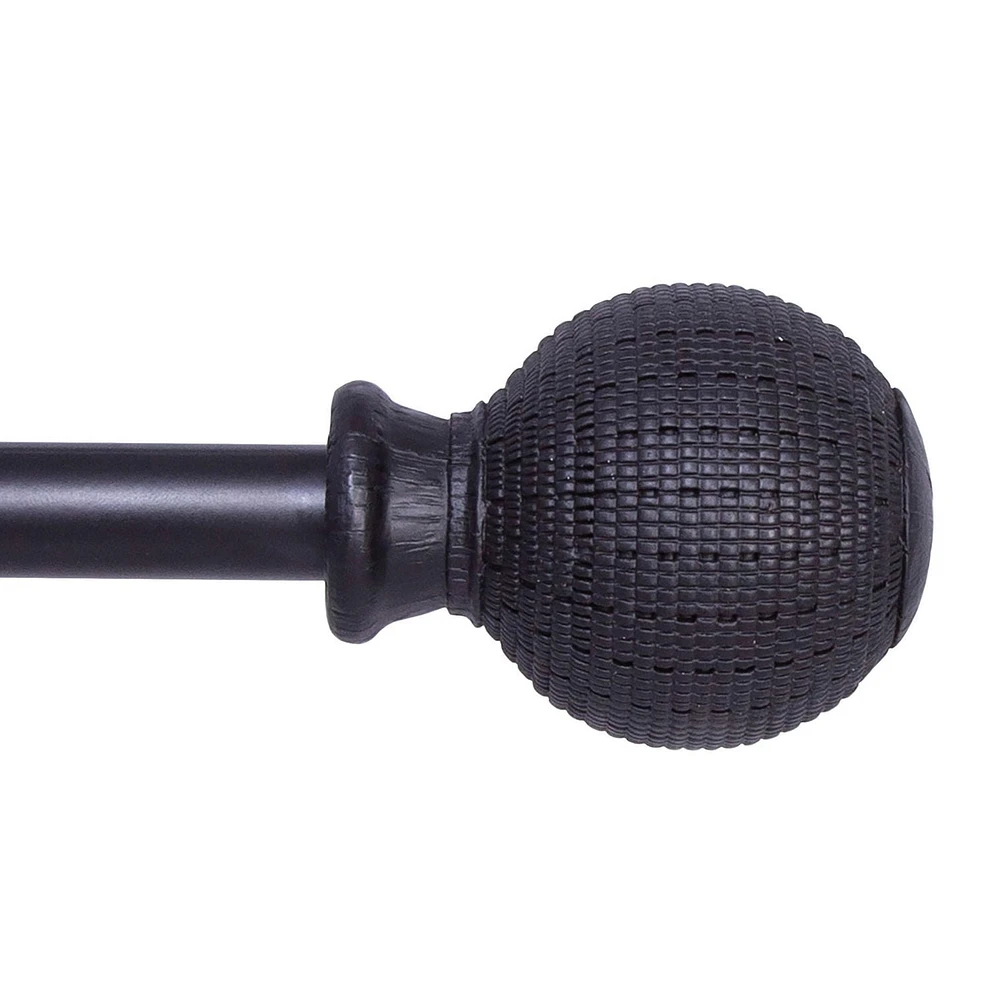 Home Trends Boule texturée 48 po - 84 po. Ensemble de tringle à draperie, 5/8 po de diamètre 1,58 cm Diamètre