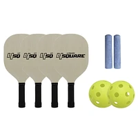 Triumph 4 Square Paddle Pickleball Outdoor Game Net Set