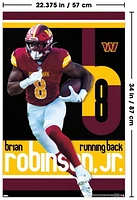 NFL Washington Commanders - Brian Robinson Jr. 24 Wall Poster, 22.375" x 34"
