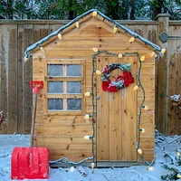 La petite cabane d'Evermeadow avec plancher