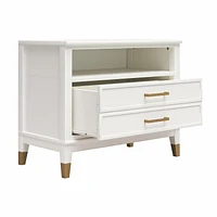 CosmoLiving by Cosmopolitan Westerleigh, table de chevet large, blanc