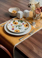 Fabstyles Chemin de table Bali 100 % coton – Lavable en machine au quotidien, chemin de table épais 35,6 x 182,9 cm pour table de salle à manger, de cuisine et d'extérieur