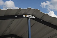 Arrow Abri d'auto 20 pi x 20 pi x 9 pi Charbon