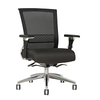 Chaise de bureau TygerClaw Mesh à dossier moyen et siège en tissu