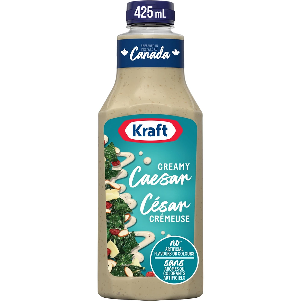 Kraft Creamy Caesar Salad Dressing, 425 mL Bottle, KRAFT CREAMY CAESAR DRESSING 425