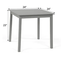 Humble Crew Kids Table and Chair Set (2 Chairs Included), Grey