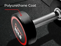 Sunny Health & Fitness Haltère rond Premium en polyuréthane de qualité commerciale de 5 livres avec poignée en losange, Équipement de musculation durable pour la maison, Paire