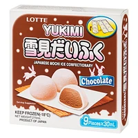 Lotte Mochi Chocolate, Mochi (rice cake) filled with chocolate ice-cream