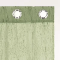 Mainstays Crushed Voile 2-Pack Sheer Grommet Curtain Panel Pair, 2 panels, sheer
