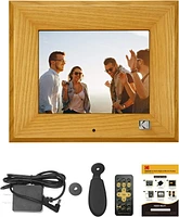 KODAK RDPF-802W 8 inch Multi-Function Digital Photo Frame (Burlywood)