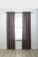 ENSEMBLE DE TRINGLE À RIDEAUX HOMETRENDS FINI NICKEL – DIAMÈTRE DE 1" ET LONGUEUR DE 66" À 120"
