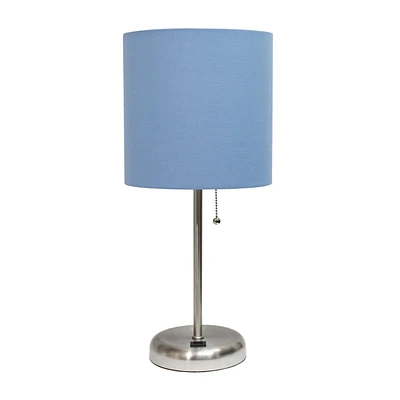 Lampe bâton LimeLights avec port de charge USB et abat-jour en tissu