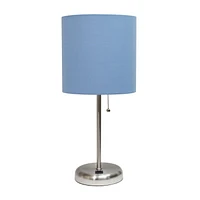 Lampe bâton LimeLights avec port de charge USB et abat-jour en tissu